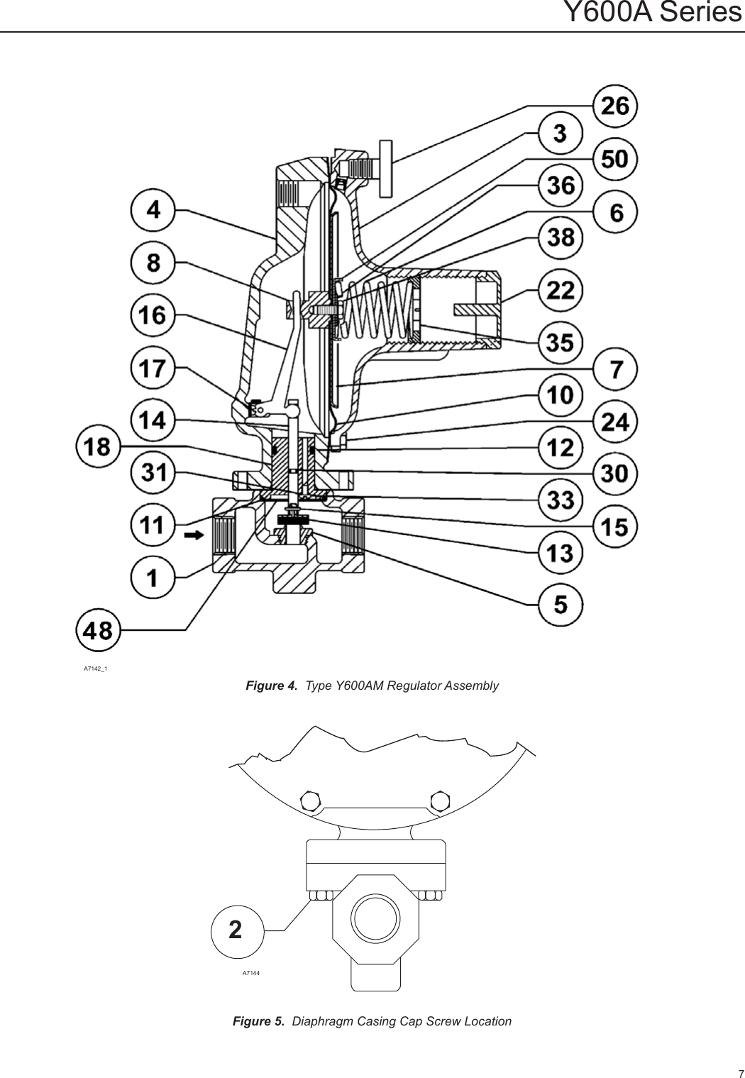 Emerson Y600a Series Pressure Reducing Regulators Instruction Manual 3199