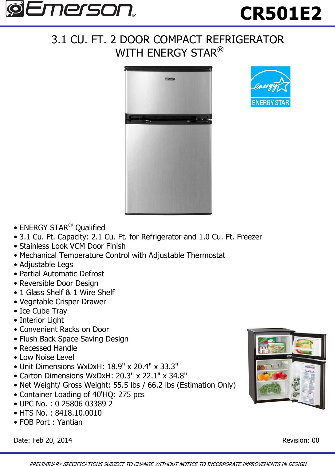 Page 1 of 1 - Emerson 1300W, 2 Slots 4 Slices Stainless Steel Toaster File