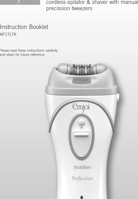 Page 1 of 12 - Emjoi Emjoi-Emjoi-Electric-Shaver-Ap17Ltr-Users-Manual-  Emjoi-emjoi-electric-shaver-ap17ltr-users-manual
