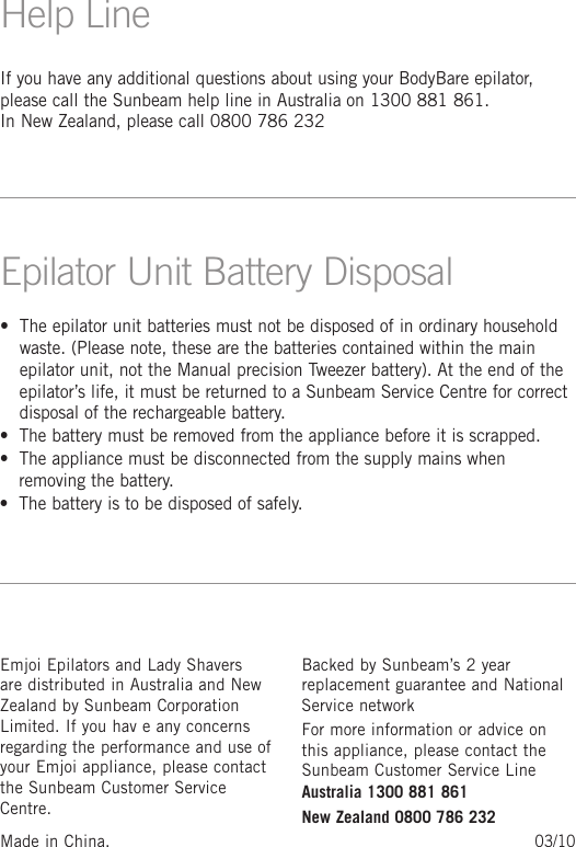 Page 11 of 12 - Emjoi Emjoi-Emjoi-Electric-Shaver-Ap17Ltr-Users-Manual-  Emjoi-emjoi-electric-shaver-ap17ltr-users-manual