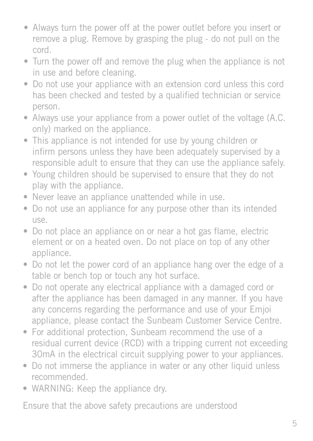 Page 5 of 12 - Emjoi Emjoi-Emjoi-Electric-Shaver-Ap17Ltr-Users-Manual-  Emjoi-emjoi-electric-shaver-ap17ltr-users-manual