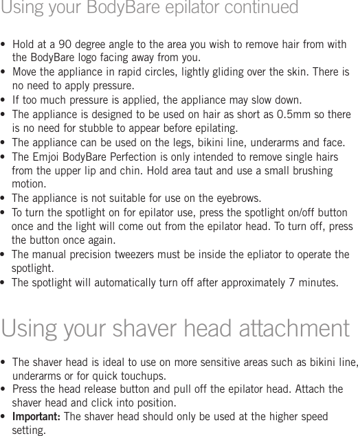 Page 8 of 12 - Emjoi Emjoi-Emjoi-Electric-Shaver-Ap17Ltr-Users-Manual-  Emjoi-emjoi-electric-shaver-ap17ltr-users-manual