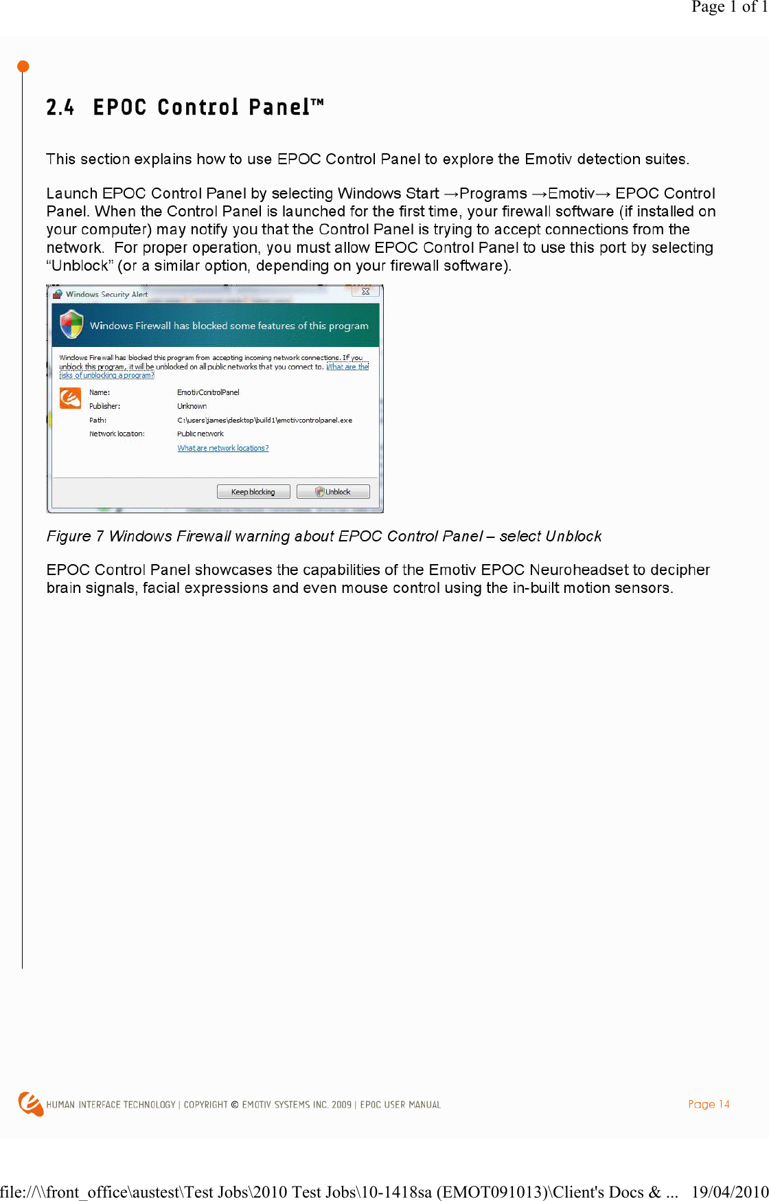 Page 1 of 119/04/2010file://\\front_office\austest\Test Jobs\2010 Test Jobs\10-1418sa (EMOT091013)\Client's Docs &amp; ...