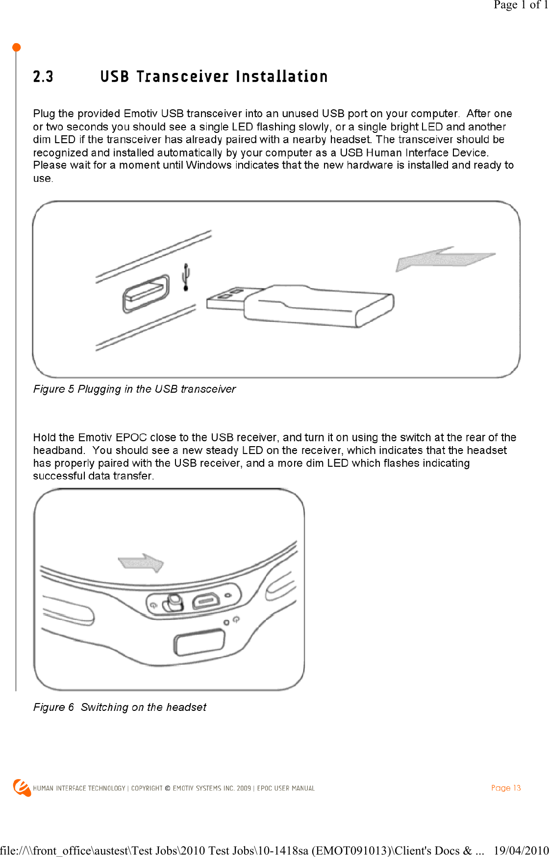 Page 1 of 119/04/2010file://\\front_office\austest\Test Jobs\2010 Test Jobs\10-1418sa (EMOT091013)\Client's Docs &amp; ...