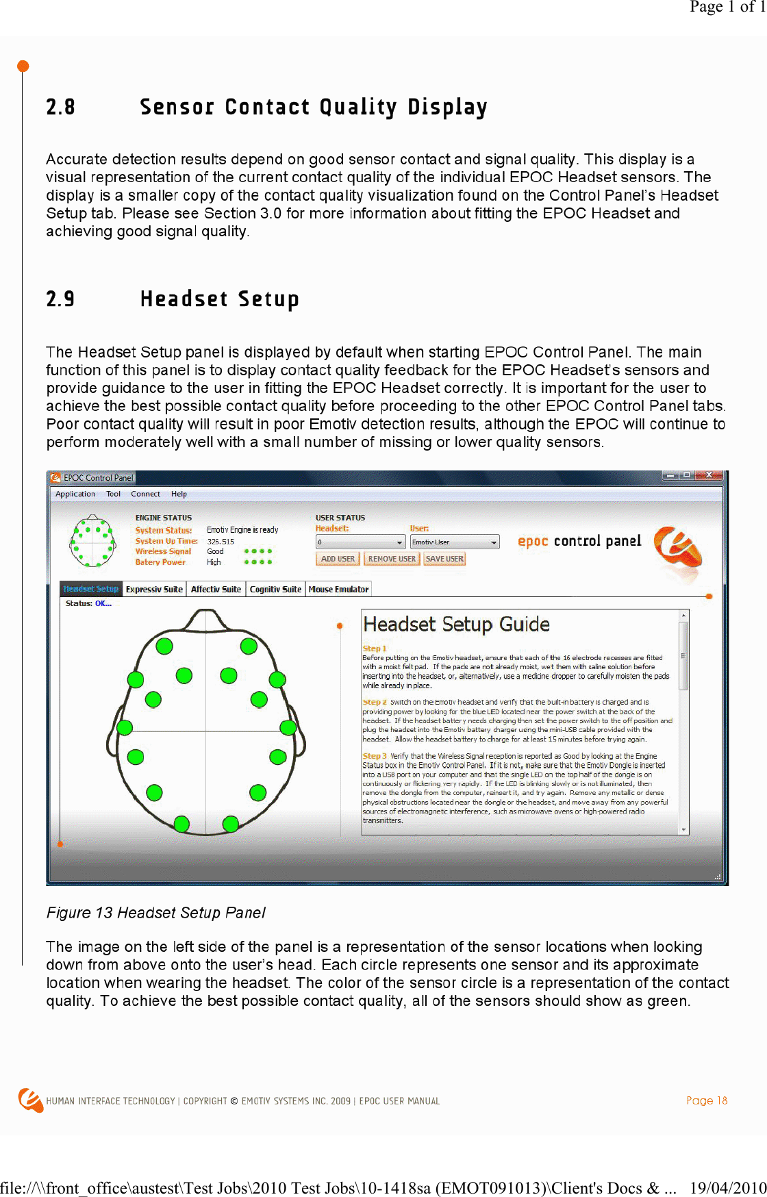 Page 1 of 119/04/2010file://\\front_office\austest\Test Jobs\2010 Test Jobs\10-1418sa (EMOT091013)\Client's Docs &amp; ...