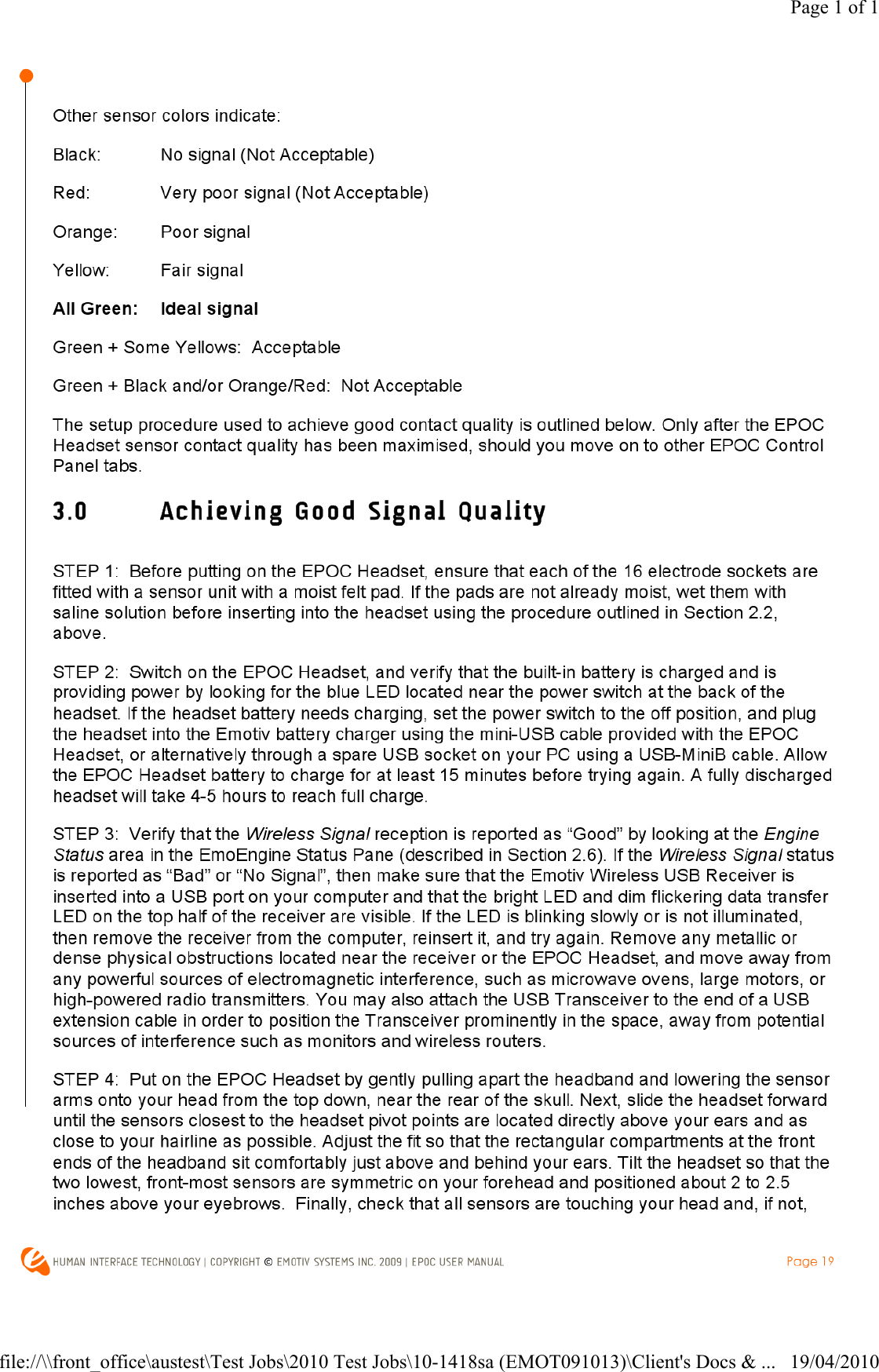 Page 1 of 119/04/2010file://\\front_office\austest\Test Jobs\2010 Test Jobs\10-1418sa (EMOT091013)\Client's Docs &amp; ...