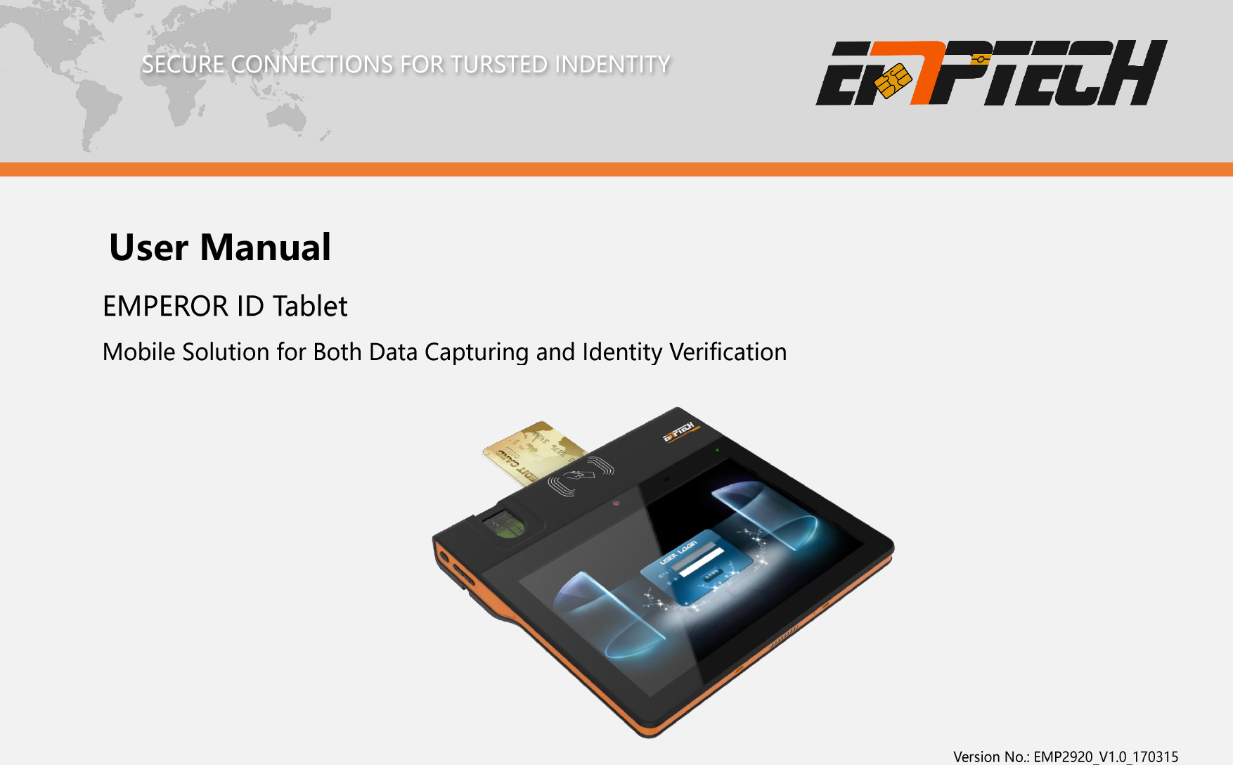 Emperor Technology 2920A ID Tablet User Manual