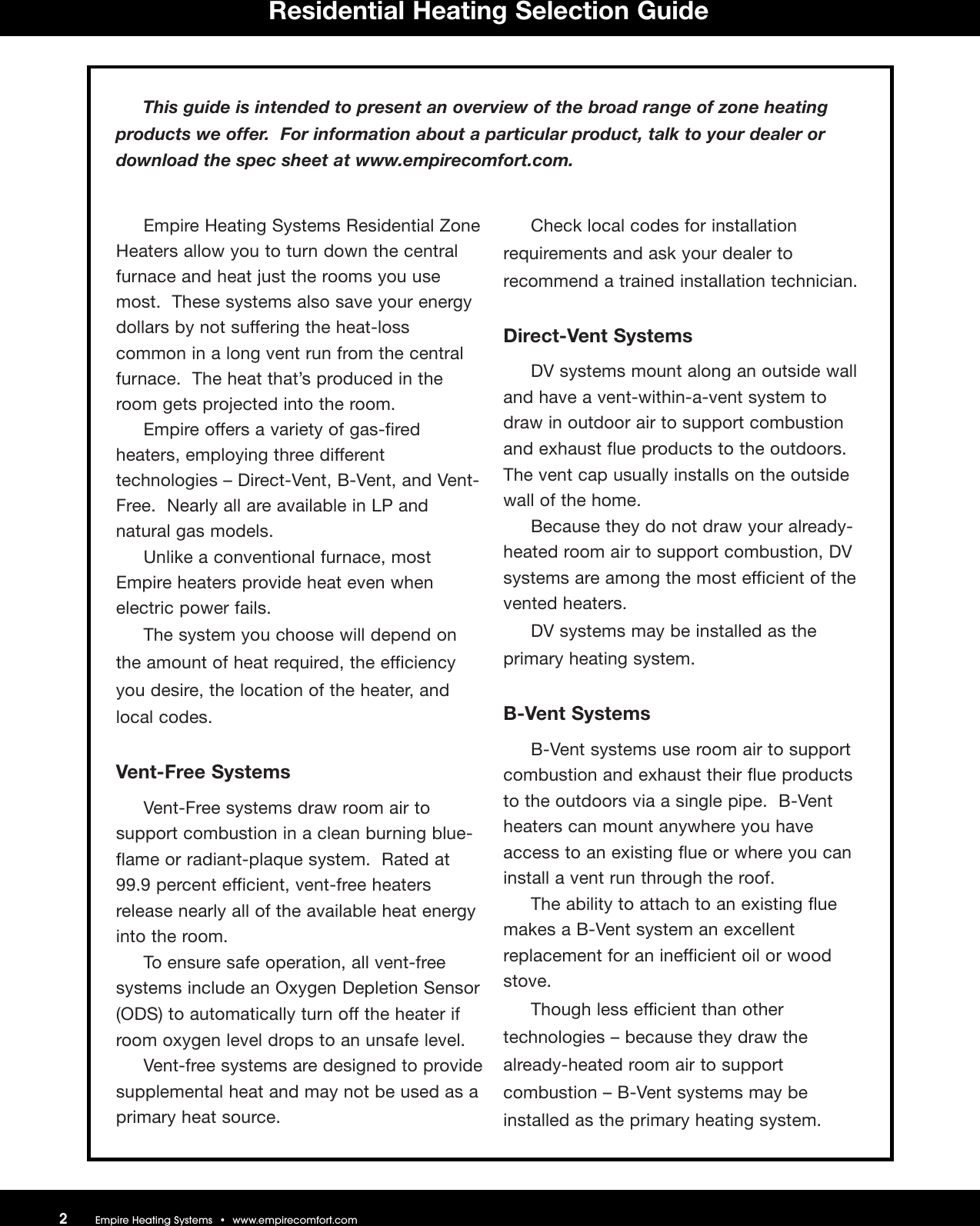 Page 2 of 8 - Empire-Comfort-Systems Empire-Comfort-Systems-Gwt-35-Users-Manual-  Empire-comfort-systems-gwt-35-users-manual