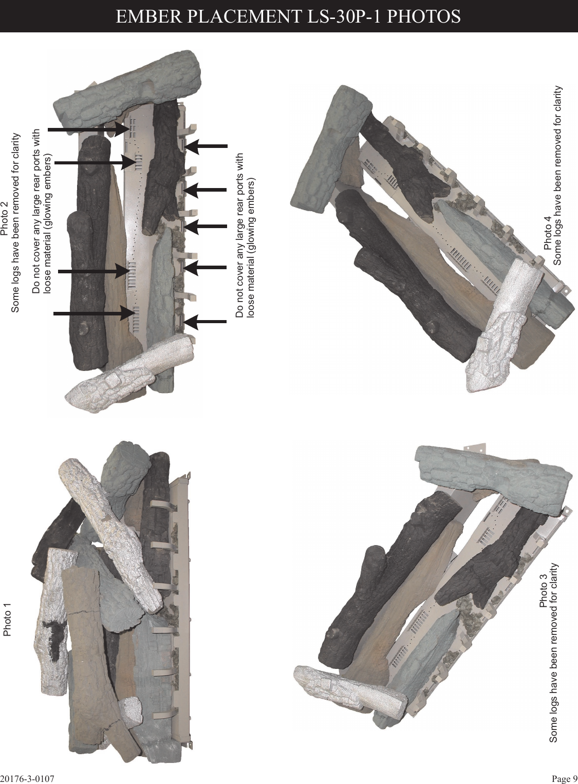 Page 9 of 12 - Empire-Comfort-Systems Empire-Comfort-Systems-Ls-18P-1-Users-Manual- 20176-3-0107 LS-(18,24,30)P-1 Ponderosa Logs  Empire-comfort-systems-ls-18p-1-users-manual