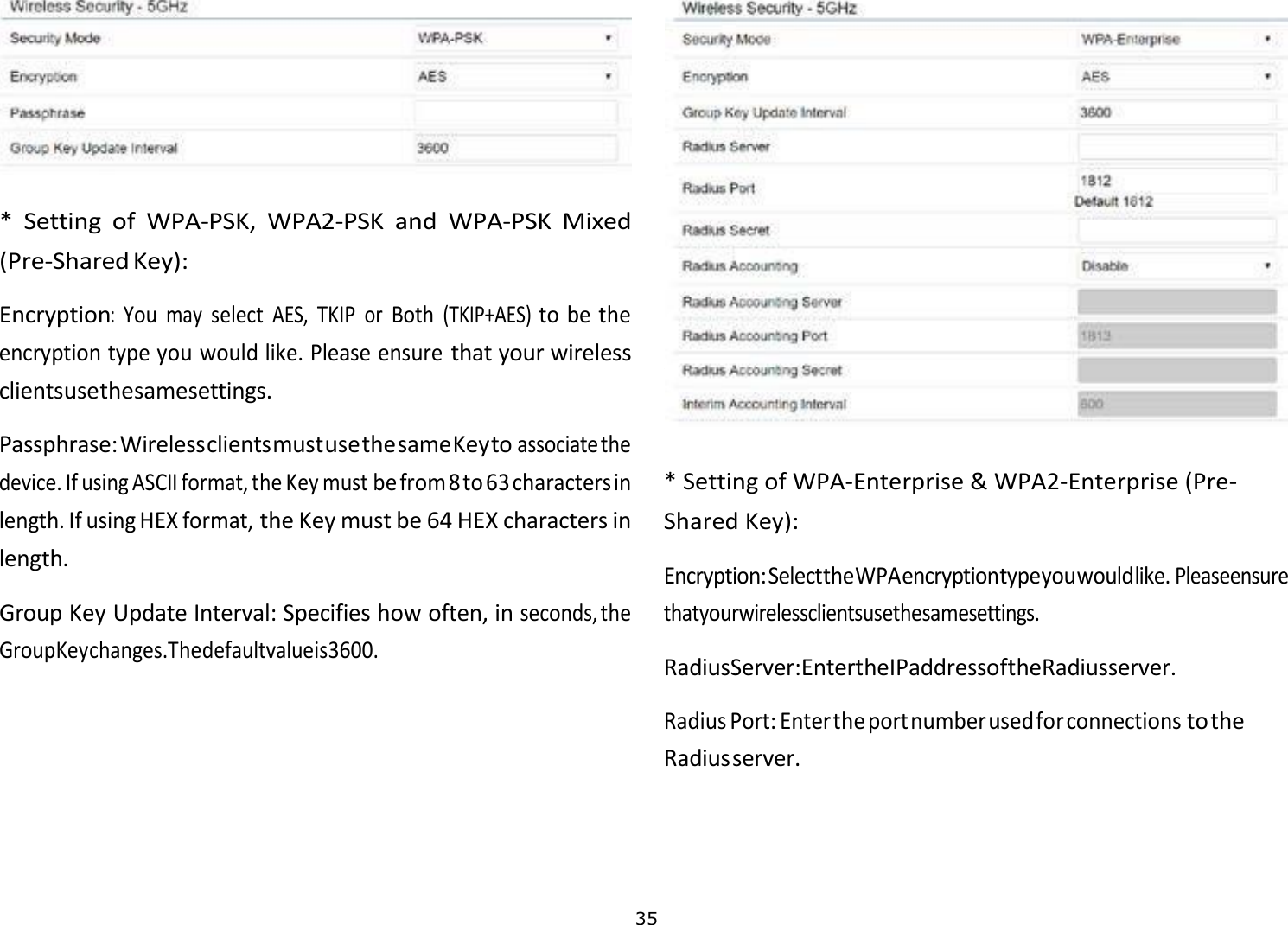 Page 36 of Emplus Technologies WAP353 dual band AC1300 access point User Manual 