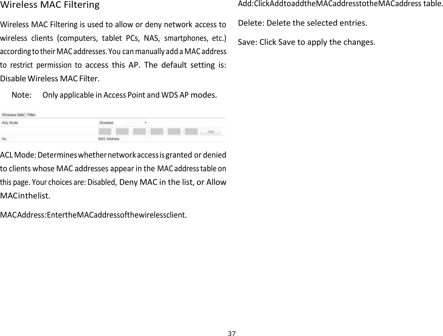 Page 38 of Emplus Technologies WAP353 dual band AC1300 access point User Manual 