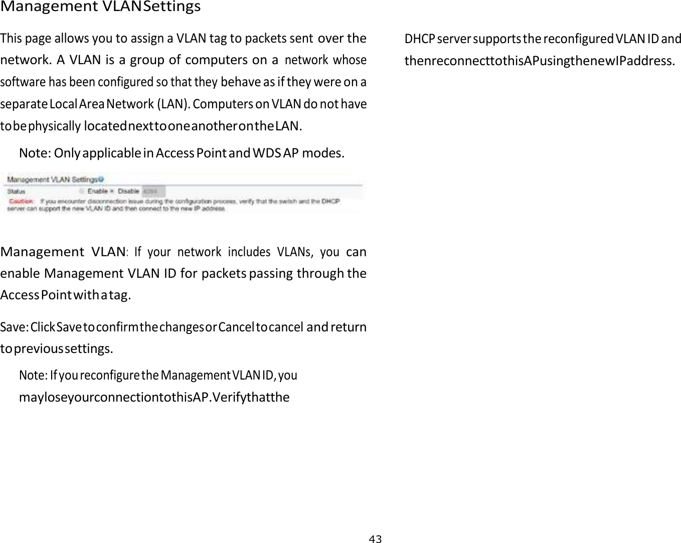 Page 44 of Emplus Technologies WAP353 dual band AC1300 access point User Manual 