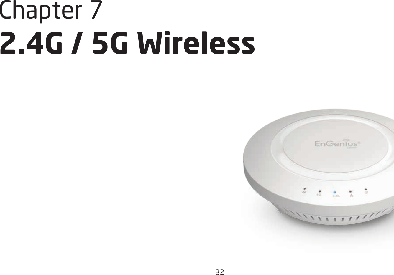 32Chapter 7 2.4G / 5G Wireless