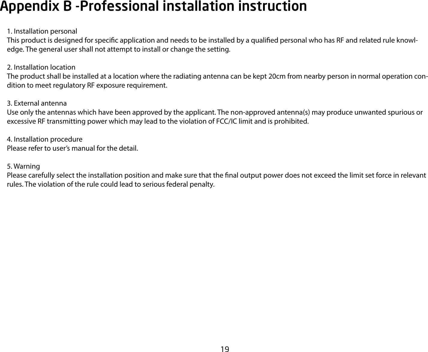 Page 19 of EnGenius Technologies ECM855AP Wireless 802.11 abgn/ac outdoor AP User Manual 