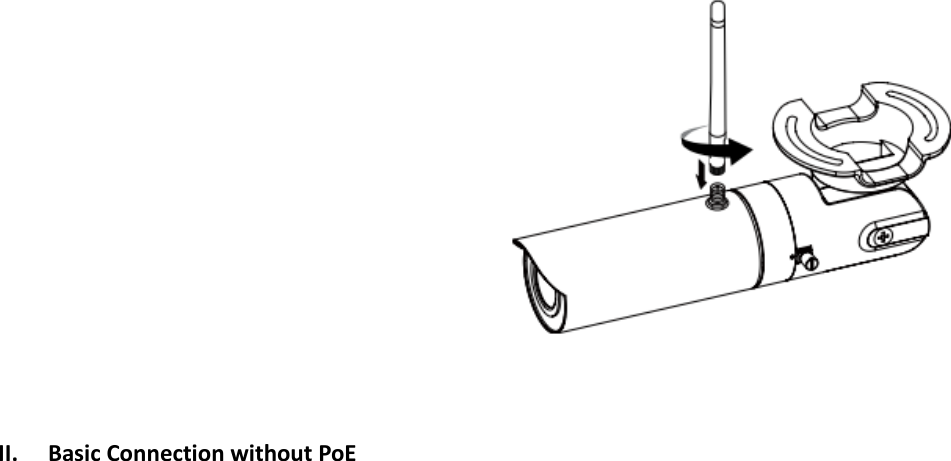    II. Basic Connection without PoE   