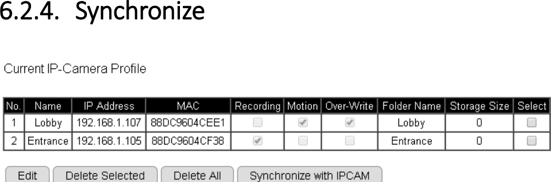 6.2.4. Synchronize    