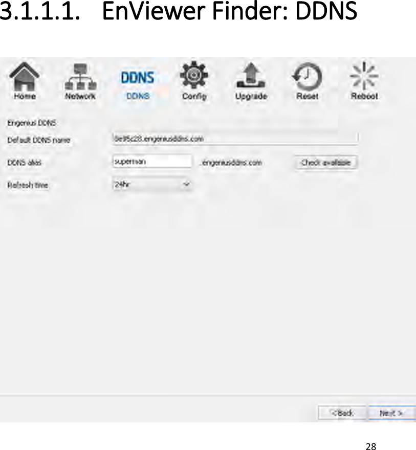 28  3.1.1.1. EnViewer Finder: DDNS  