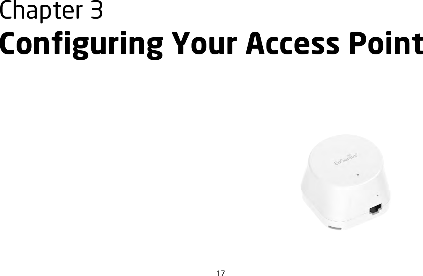 17Chapter 3 Conguring Your Access Point