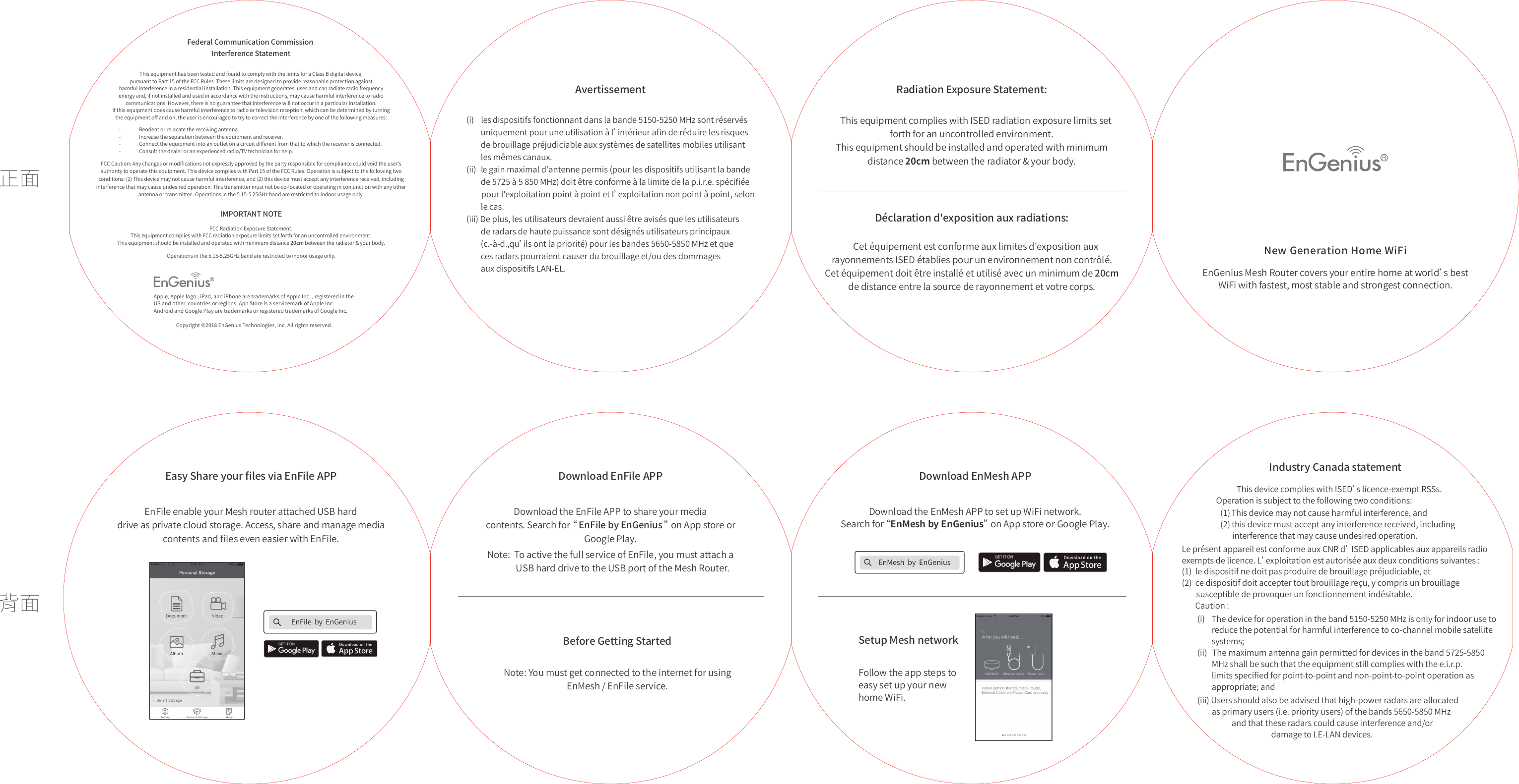 Page 1 of EnGenius Technologies EMR5000 AC2200 Tri-Band Mesh Router User Manual 