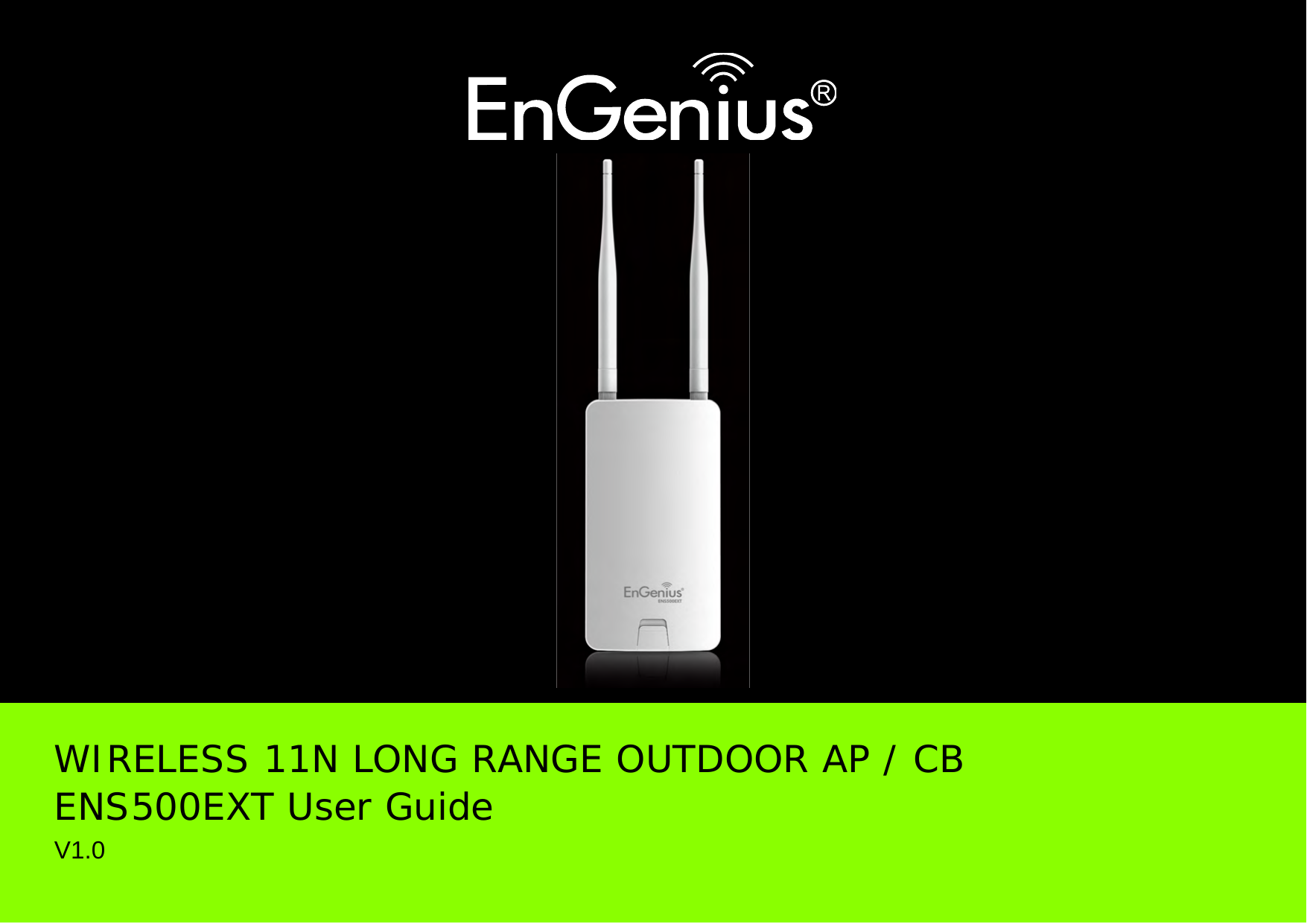 EnGenius Technologies ENS500 LONG RANGE WIRELESS 11N OUTDOOR AP/CB User ...