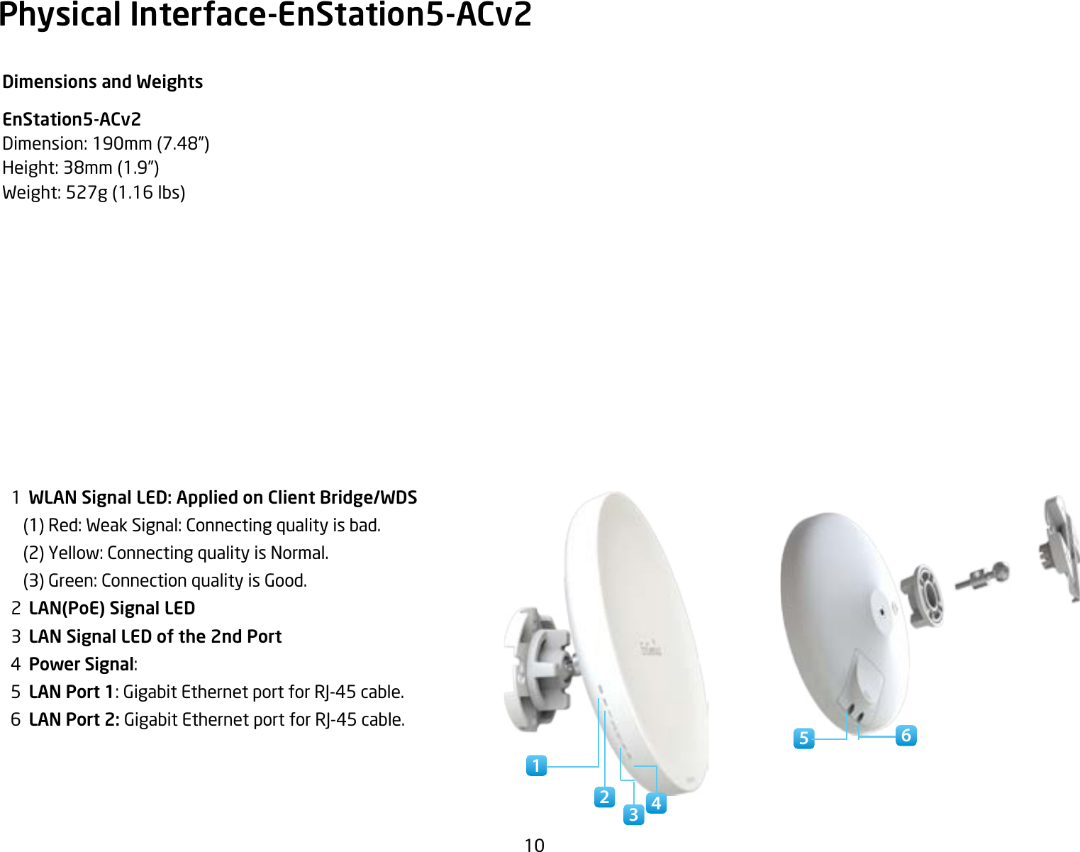 Page 10 of EnGenius Technologies ENSTA5-ACV2 Outdoor Long Range Wireless Access Point User Manual 