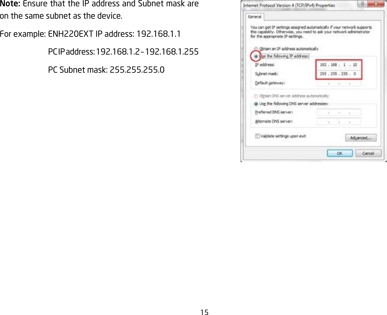 Page 15 of EnGenius Technologies ENSTA5-ACV2 Outdoor Long Range Wireless Access Point User Manual 