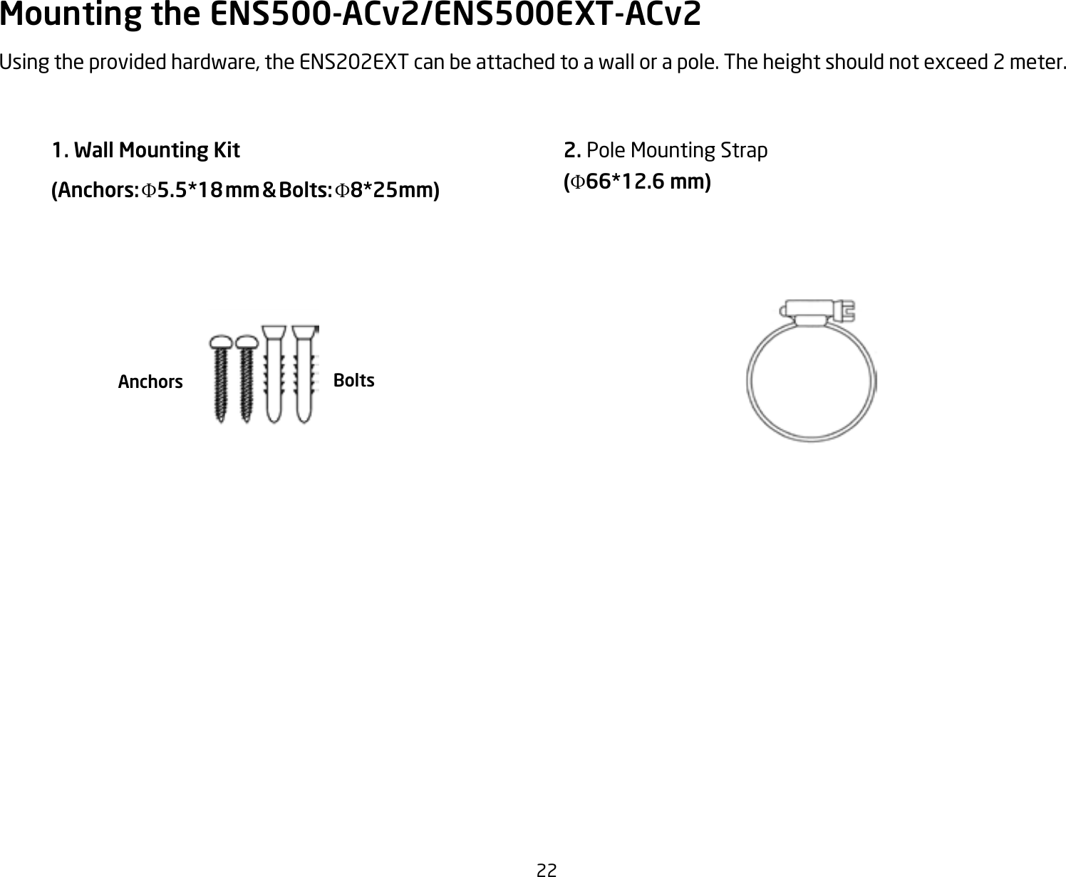 Page 22 of EnGenius Technologies ENSTA5-ACV2 Outdoor Long Range Wireless Access Point User Manual 