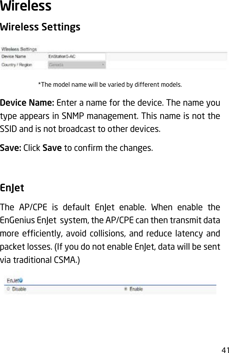 Page 41 of EnGenius Technologies ENSTA5-ACV2 Outdoor Long Range Wireless Access Point User Manual 