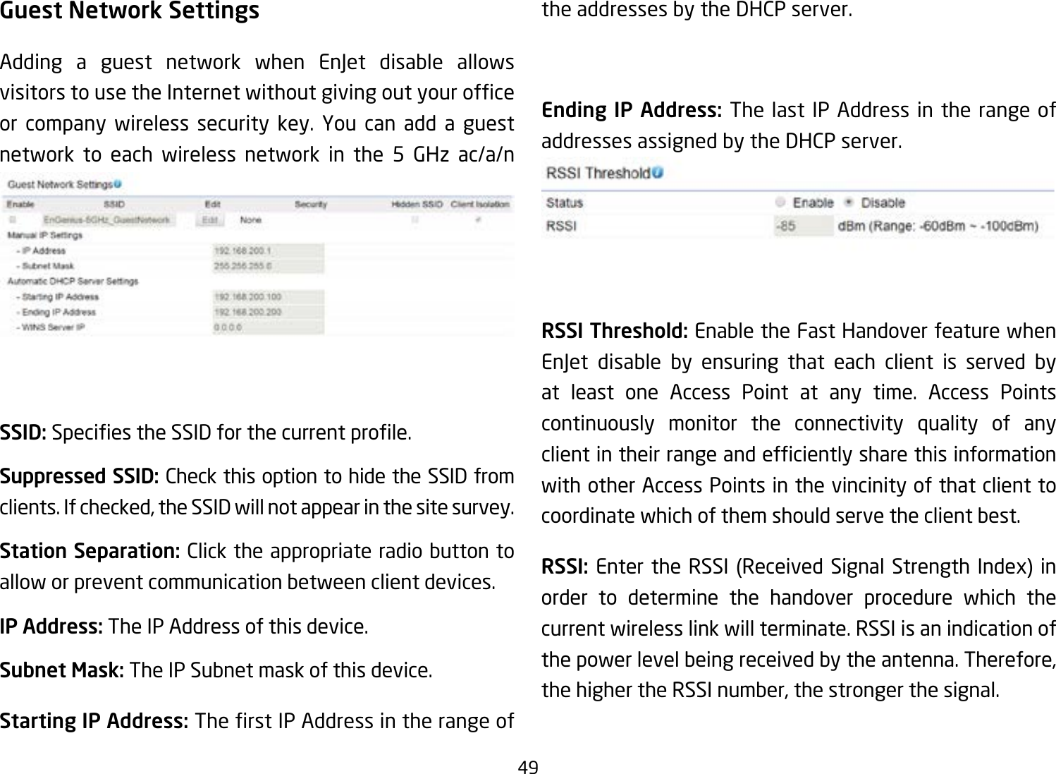 Page 49 of EnGenius Technologies ENSTA5-ACV2 Outdoor Long Range Wireless Access Point User Manual 