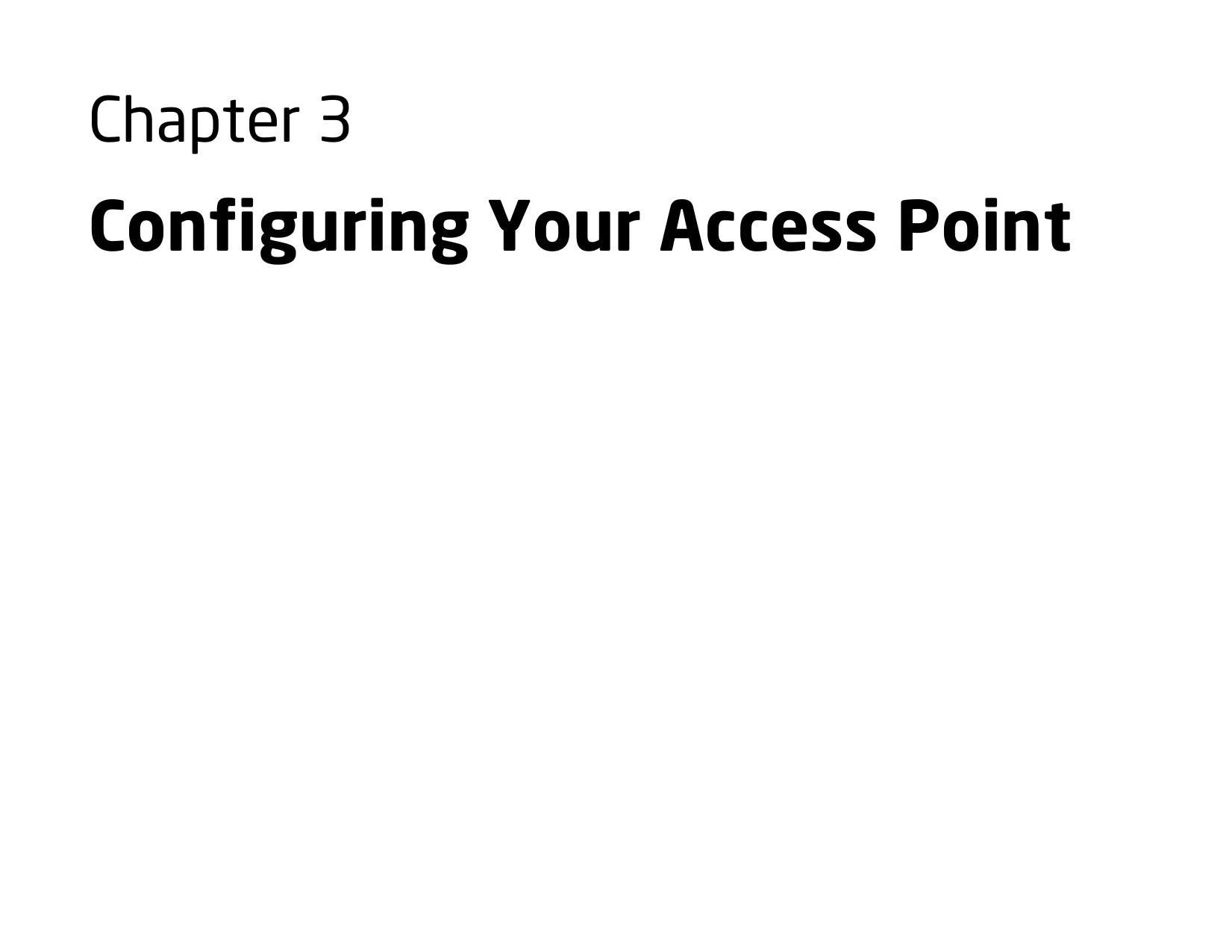 Chapter 3 Configuring Your Access Point   
