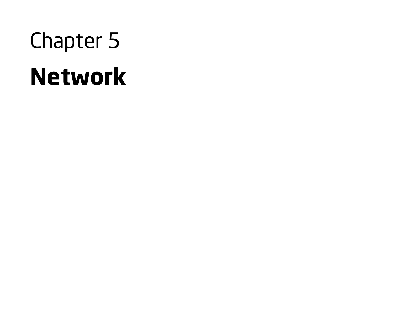Chapter 5 Network    