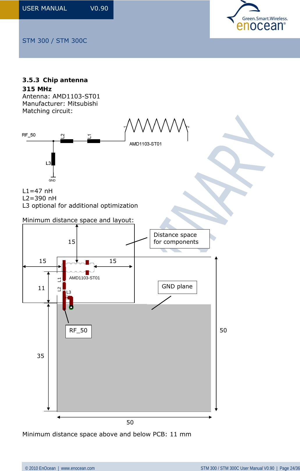 Page 24 of EnOcean STM300C Transceiver Module User Manual STM 300  V0 90wip
