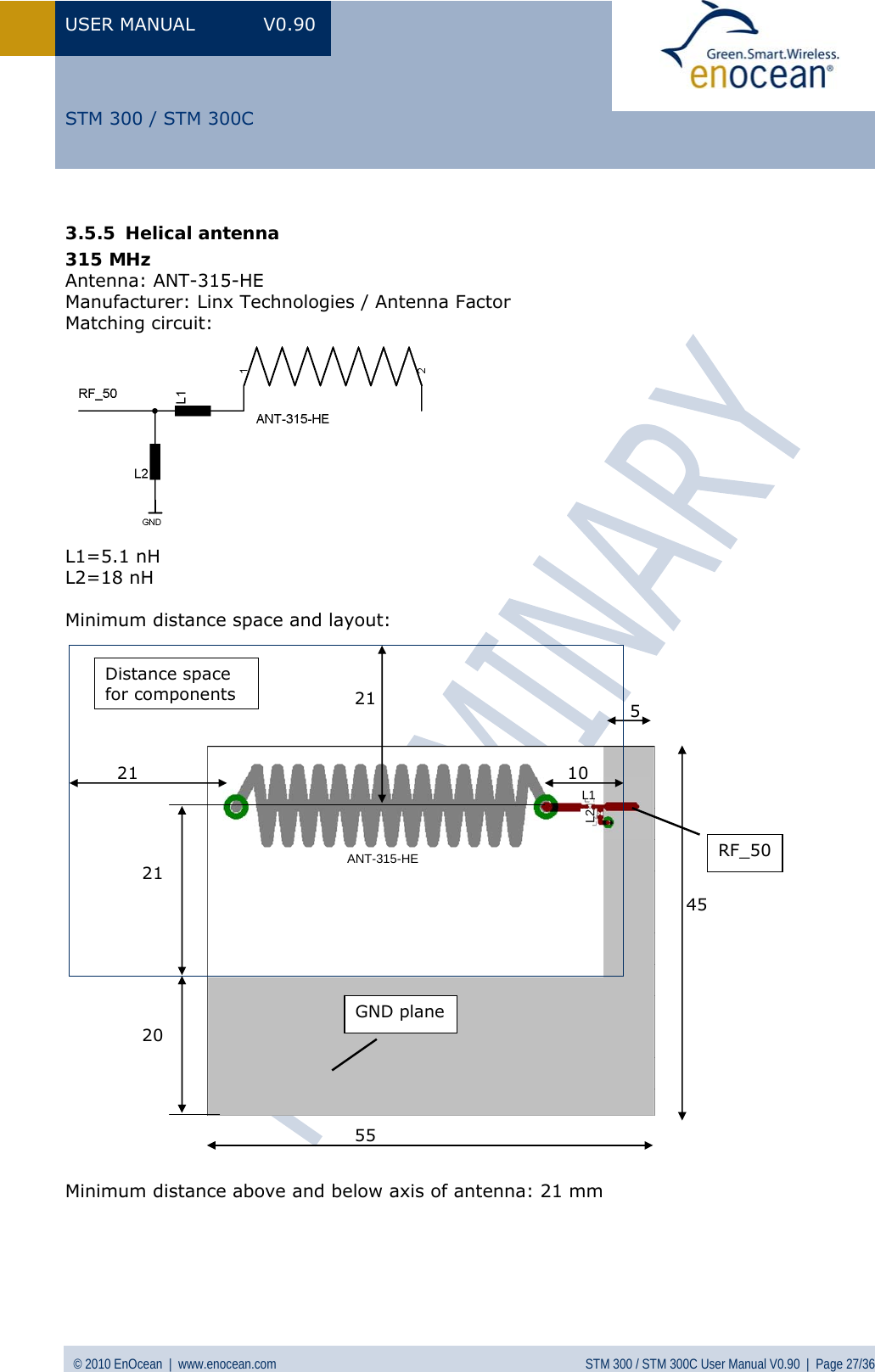 Page 27 of EnOcean STM300C Transceiver Module User Manual STM 300  V0 90wip