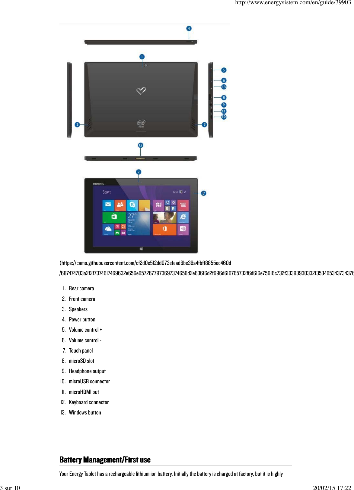 Page 3 of 10 - Energy-Sistem Energy-Sistem-Pro-10-Windows-User-Guide-  Energy-sistem-pro-10-windows-user-guide