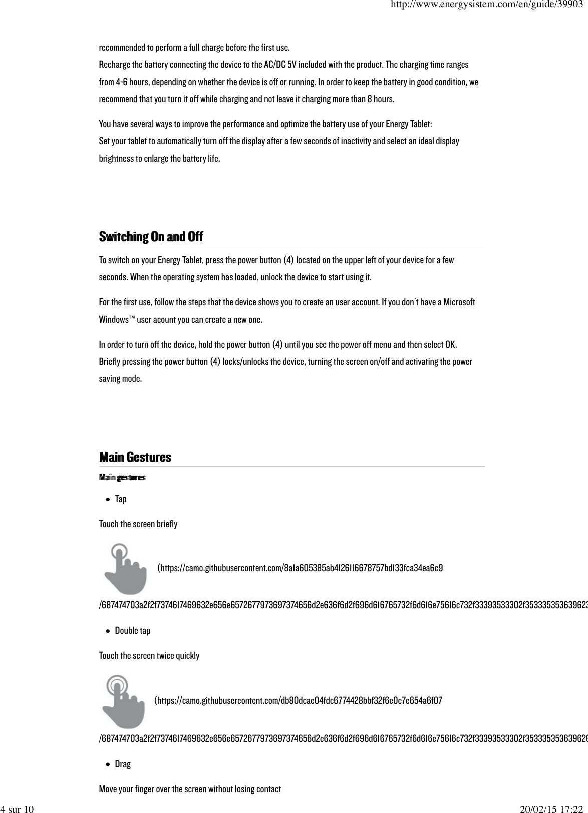 Page 4 of 10 - Energy-Sistem Energy-Sistem-Pro-10-Windows-User-Guide-  Energy-sistem-pro-10-windows-user-guide