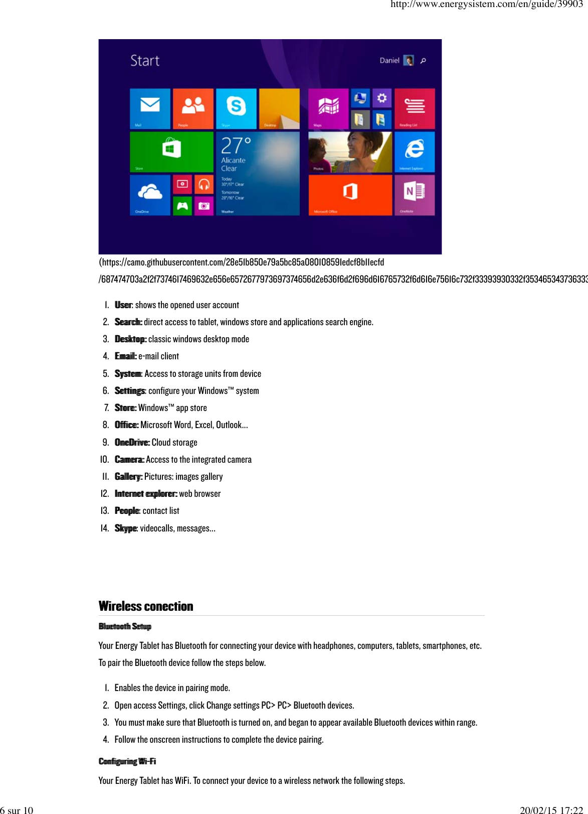 Page 6 of 10 - Energy-Sistem Energy-Sistem-Pro-10-Windows-User-Guide-  Energy-sistem-pro-10-windows-user-guide