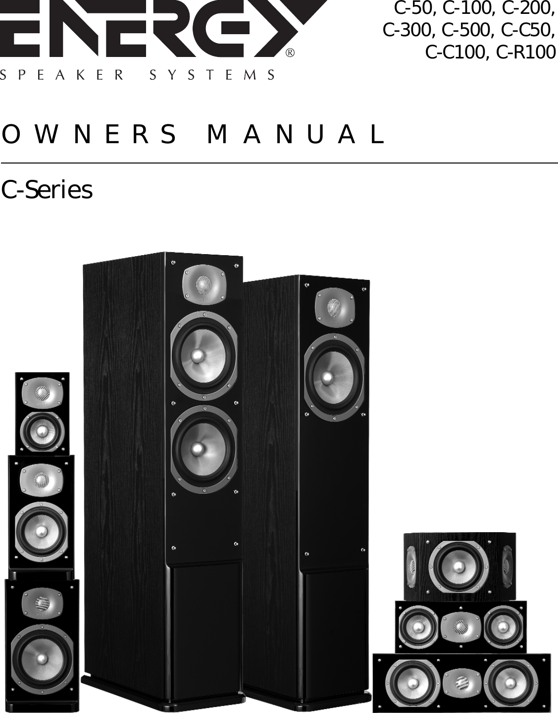 Energy Speaker Systems C 100 Users Manual