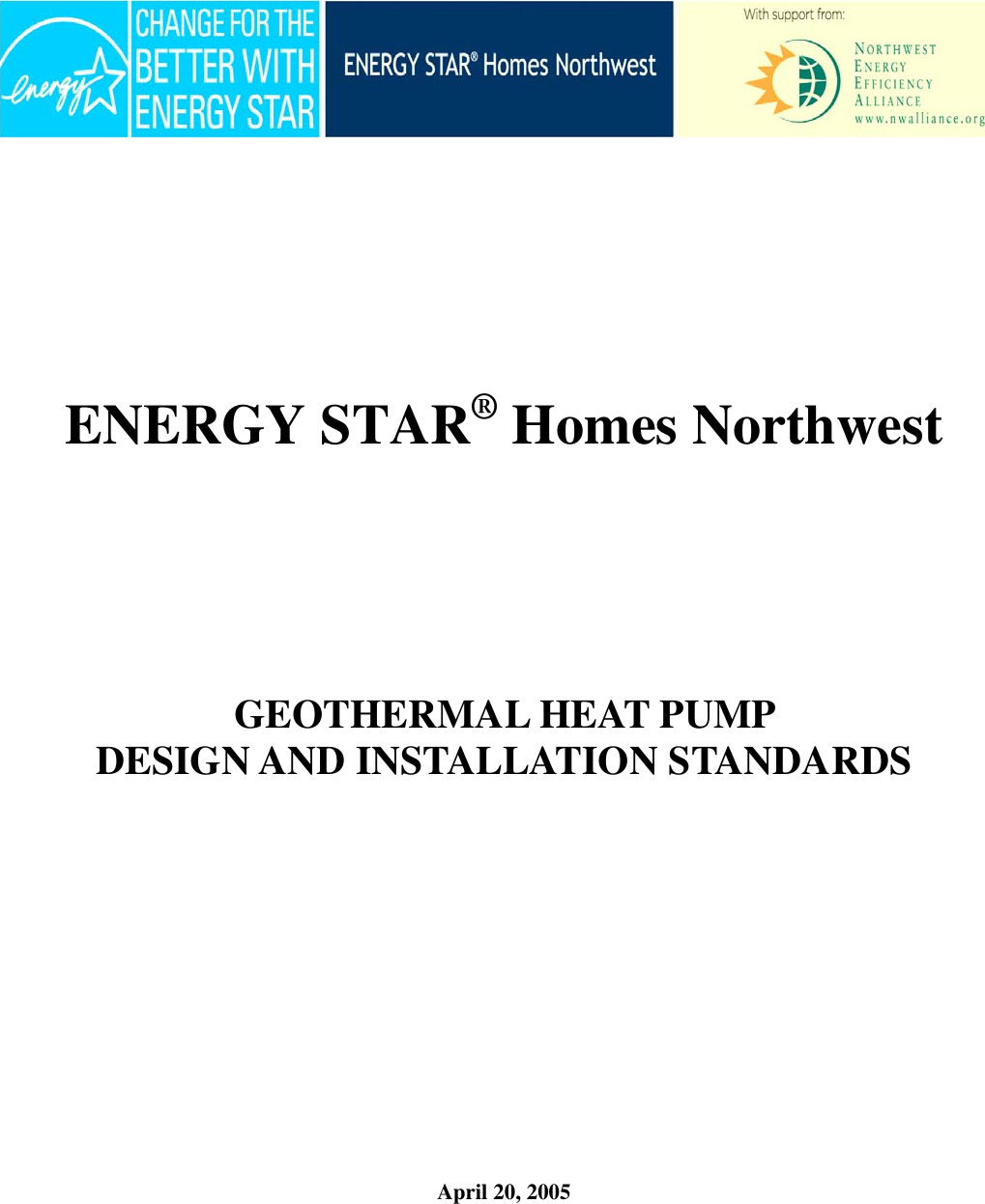 Page 1 of 9 - Energy-Tech-Laboratories Energy-Tech-Laboratories-Homes-Northwest-Users-Manual ESHNW GSHP Supplemental SPECS_04-20-05