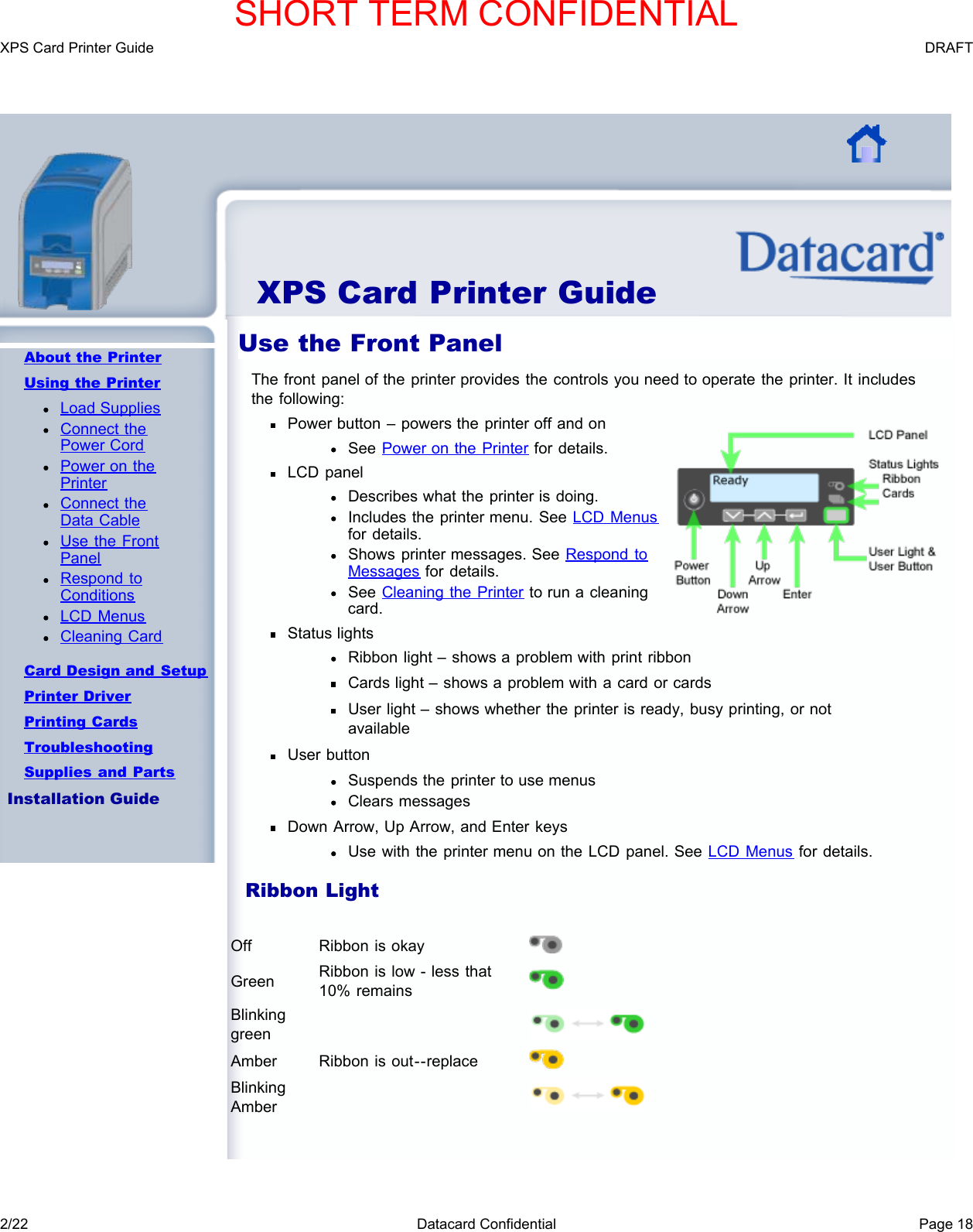 Page 21 of Entrust Q20010 Card Printer w/RFID Reader User Manual DS200 Printer Guide