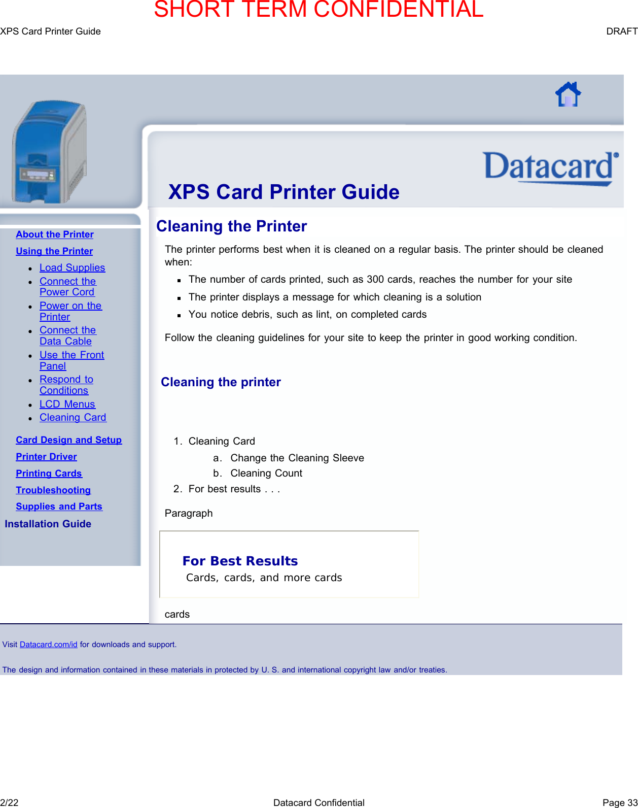 Page 36 of Entrust Q20010 Card Printer w/RFID Reader User Manual DS200 Printer Guide