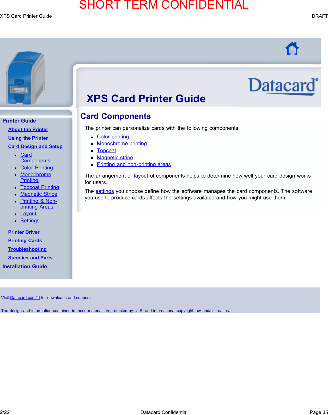 Page 38 of Entrust Q20010 Card Printer w/RFID Reader User Manual DS200 Printer Guide