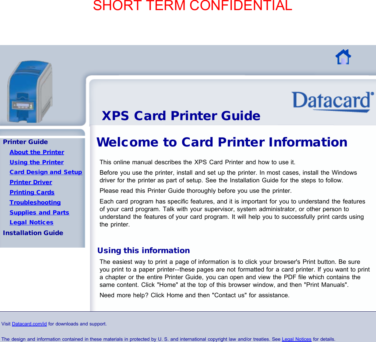 Page 4 of Entrust Q20010 Card Printer w/RFID Reader User Manual DS200 Printer Guide
