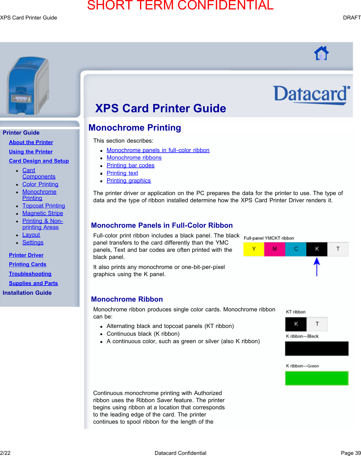 Page 42 of Entrust Q20010 Card Printer w/RFID Reader User Manual DS200 Printer Guide