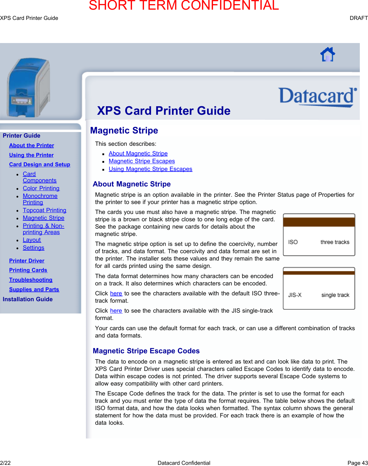 Page 46 of Entrust Q20010 Card Printer w/RFID Reader User Manual DS200 Printer Guide