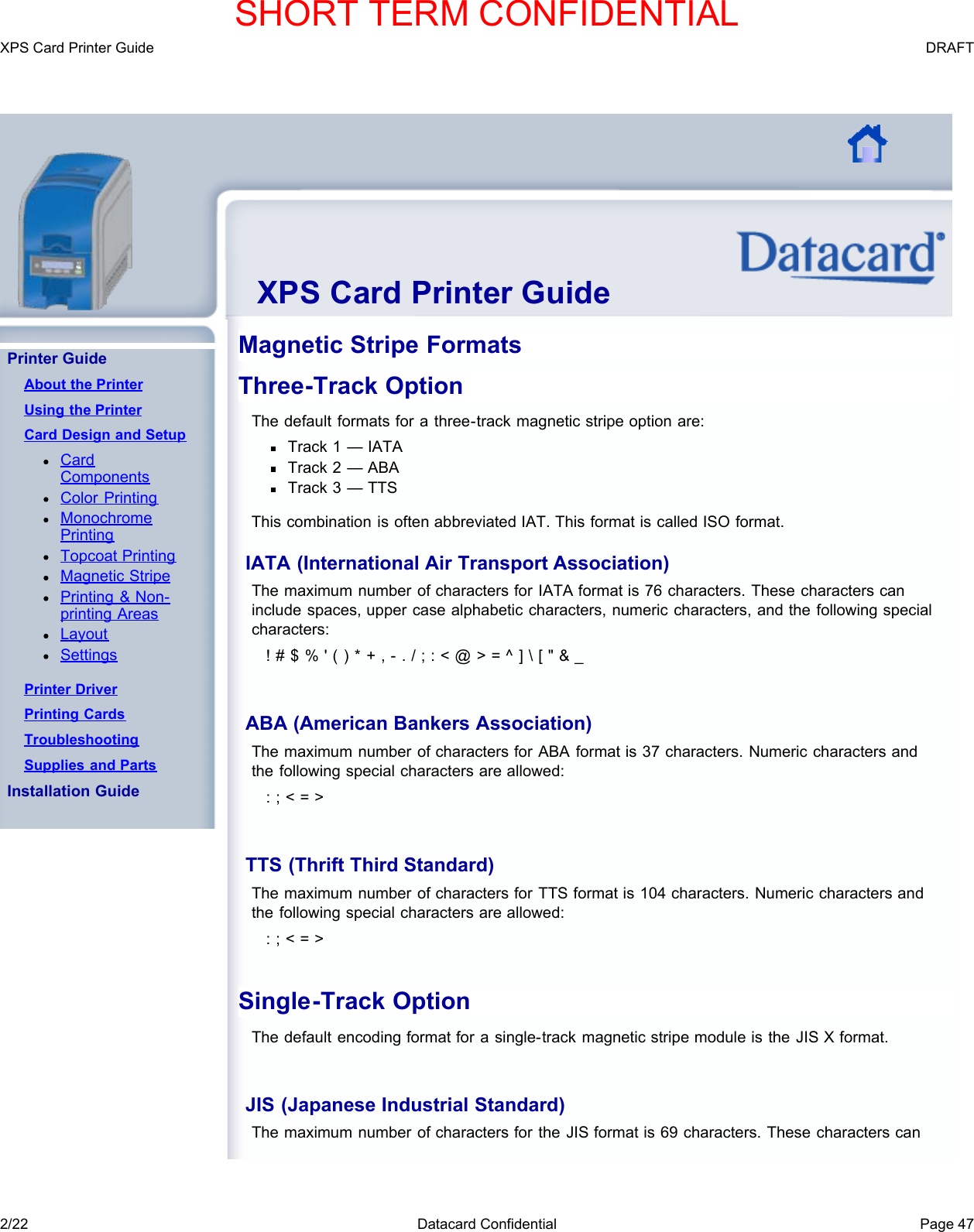 Page 50 of Entrust Q20010 Card Printer w/RFID Reader User Manual DS200 Printer Guide