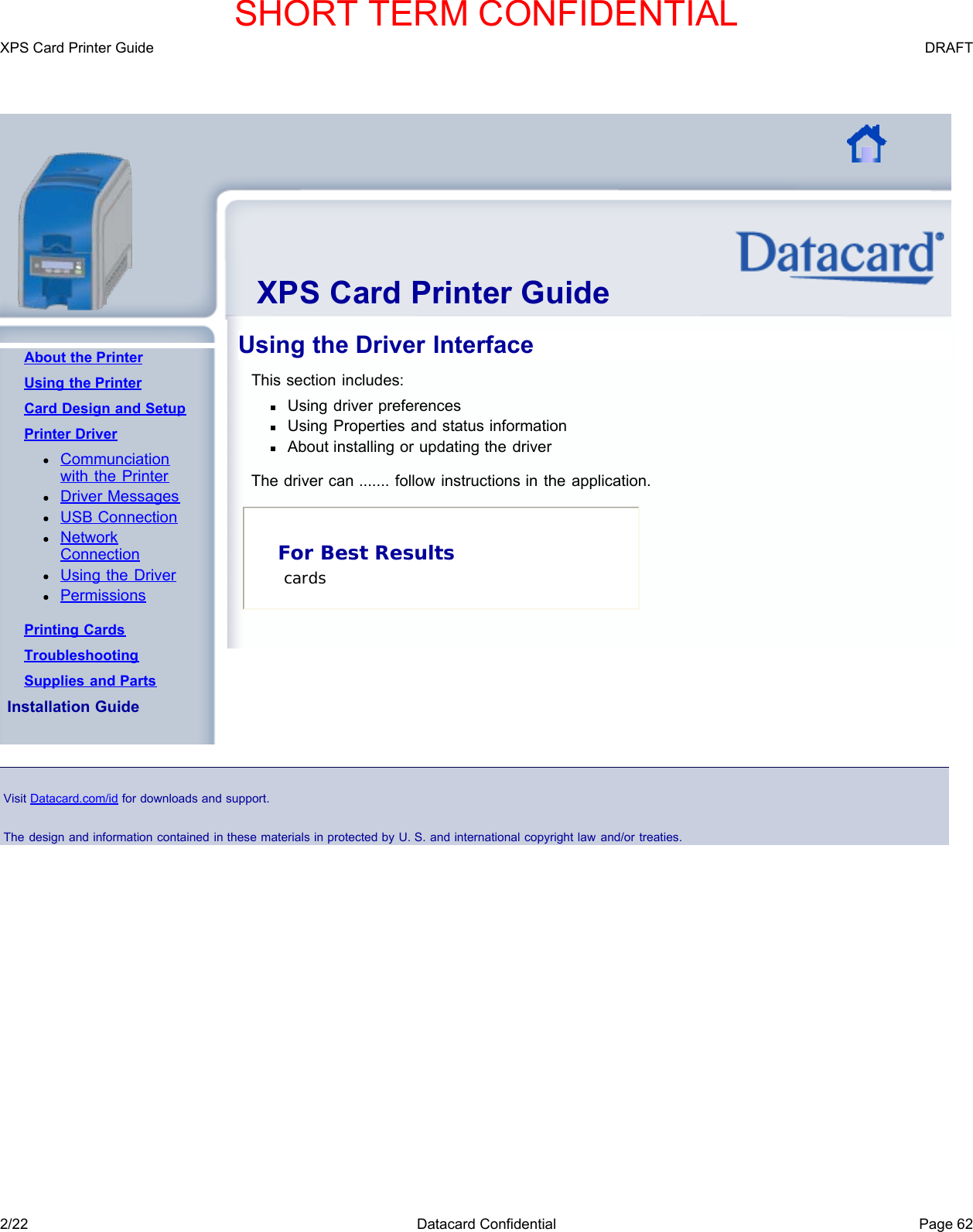 Page 65 of Entrust Q20010 Card Printer w/RFID Reader User Manual DS200 Printer Guide