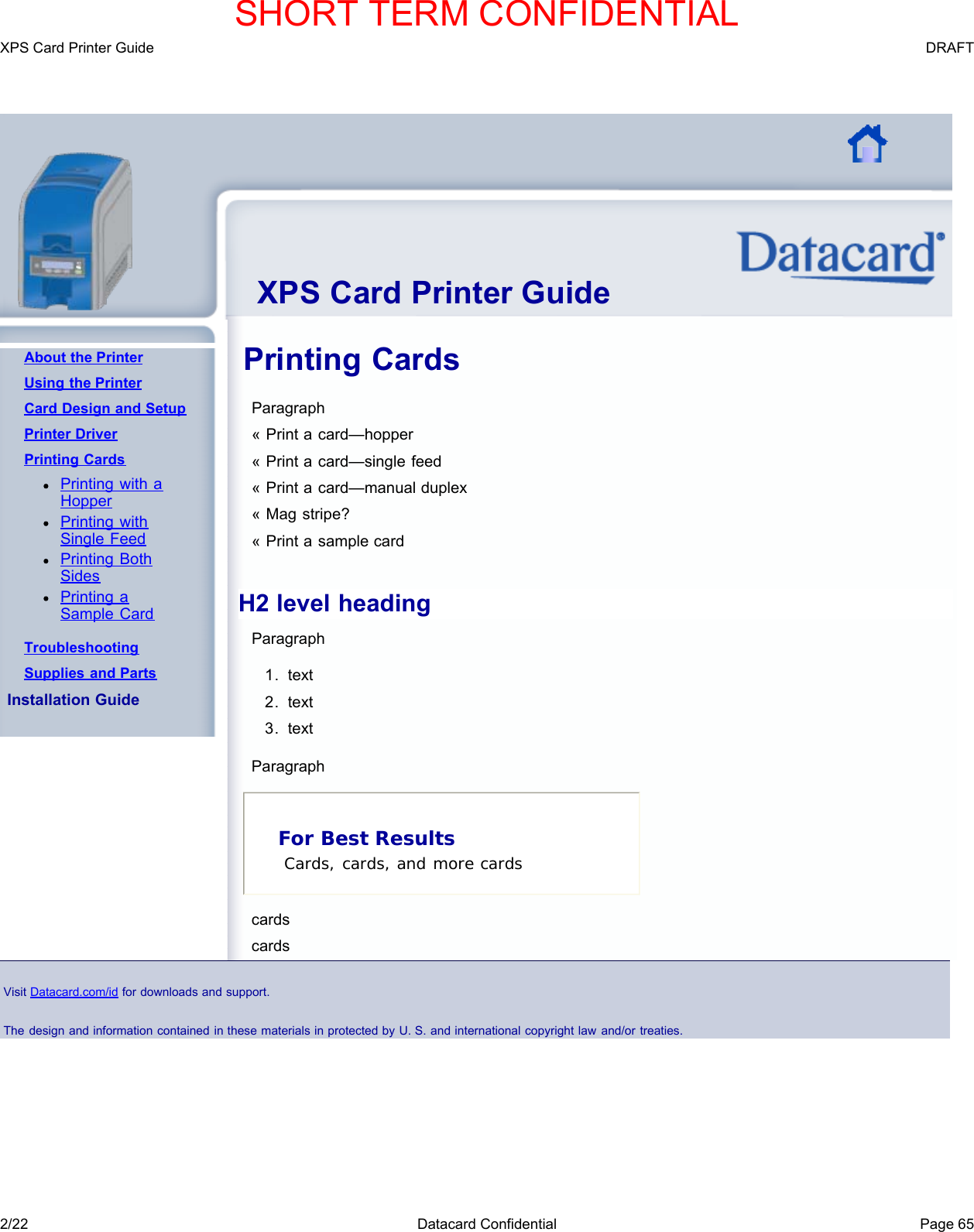 Page 68 of Entrust Q20010 Card Printer w/RFID Reader User Manual DS200 Printer Guide