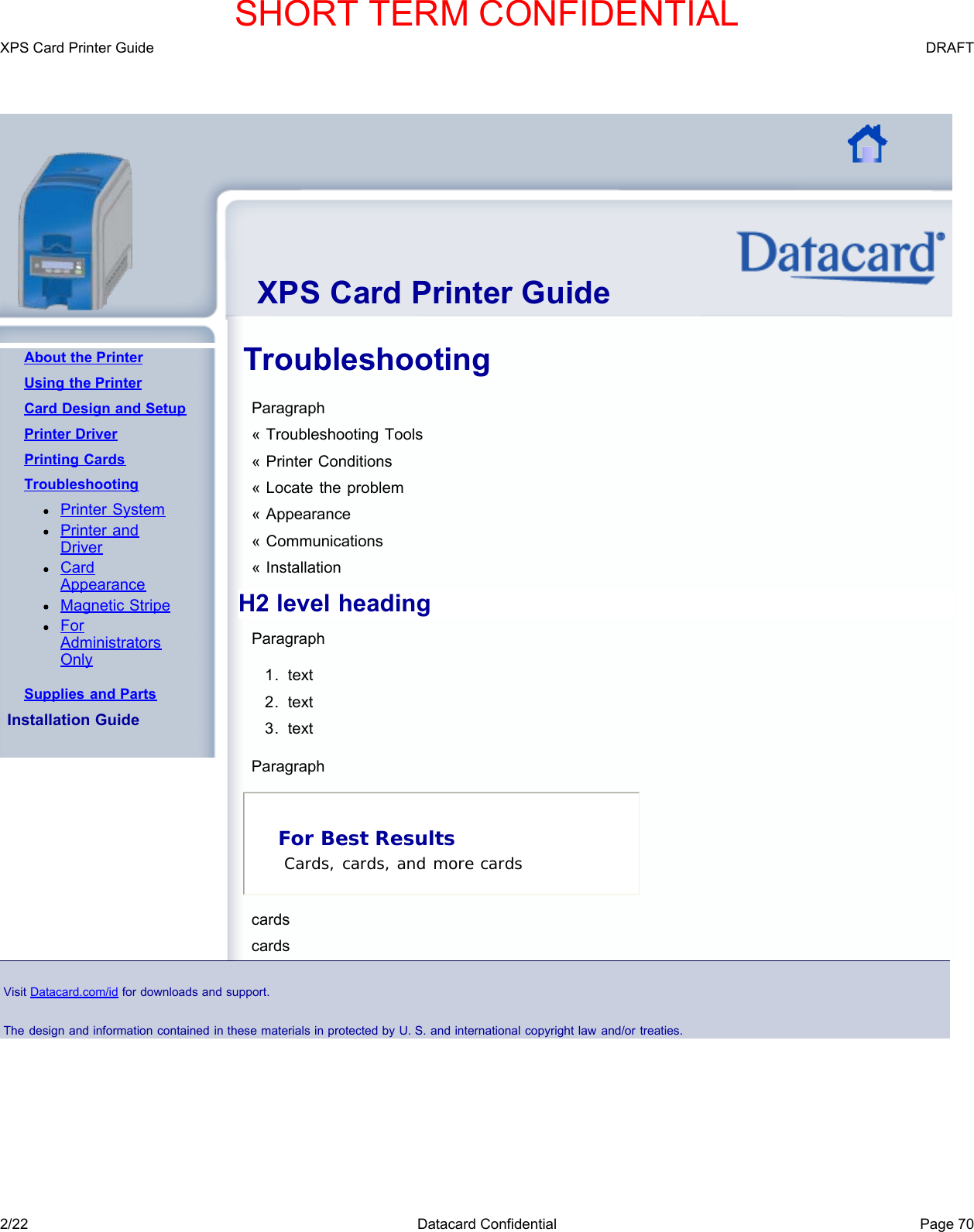 Page 73 of Entrust Q20010 Card Printer w/RFID Reader User Manual DS200 Printer Guide