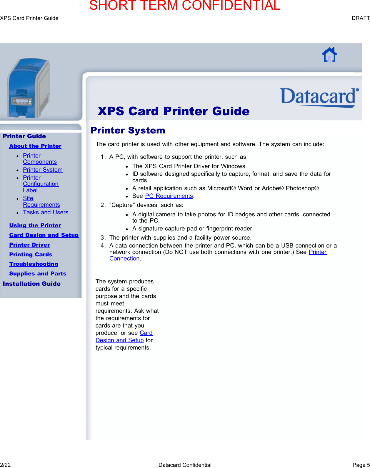 Page 8 of Entrust Q20010 Card Printer w/RFID Reader User Manual DS200 Printer Guide
