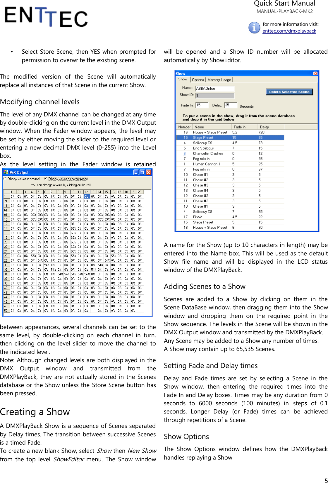 Page 5 of 9 - Enttec 70014 User Manual